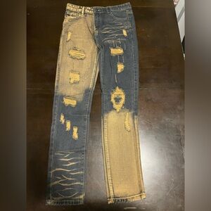 Classic Kids Two-Tone Distressed Jeans